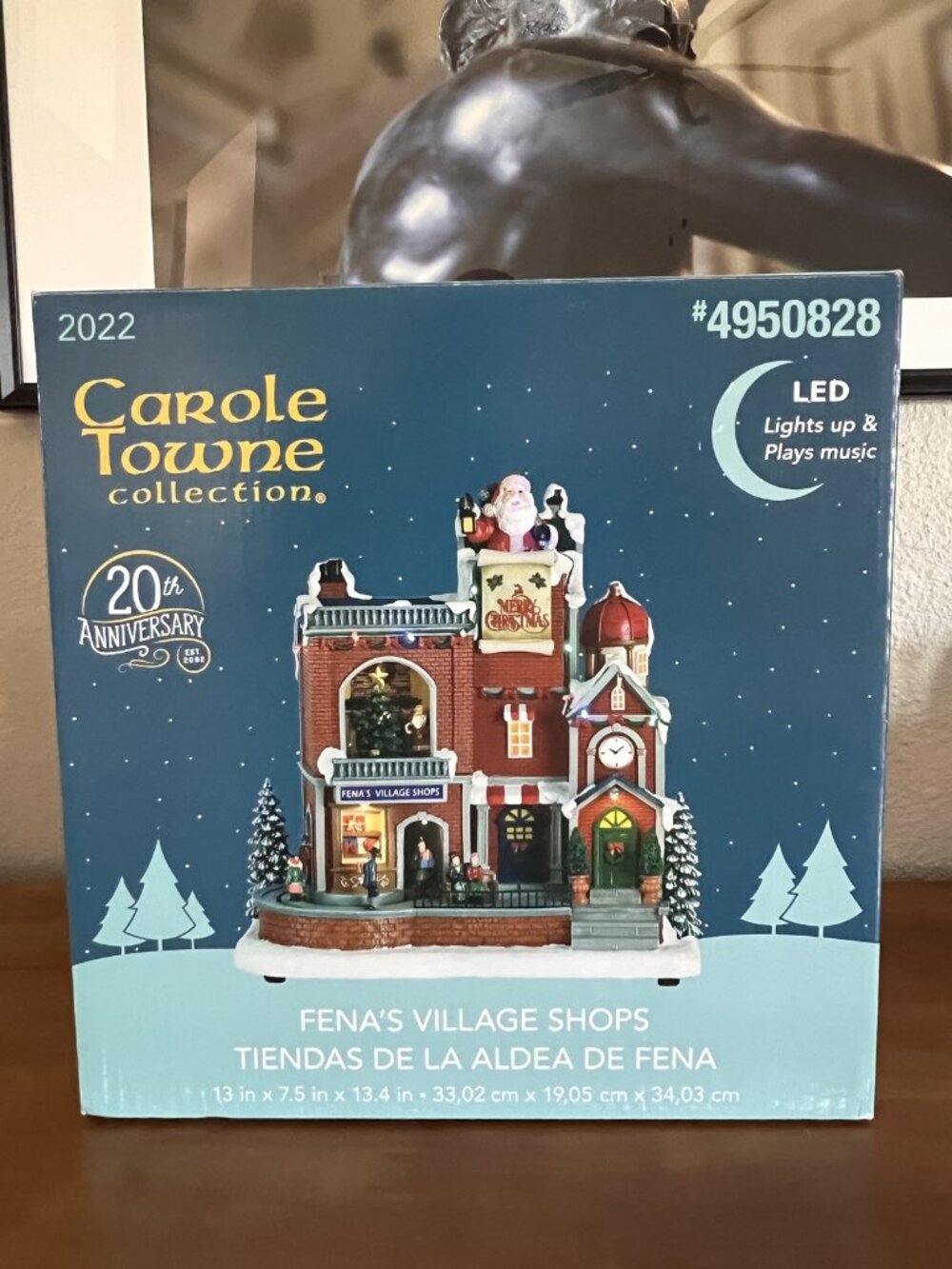 Carole Towne Fena's Village Shops 20th Anniversary Christmas Decor #4950828